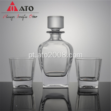 Líder Freethick Bottom Clear Crystal Whisky Decanter